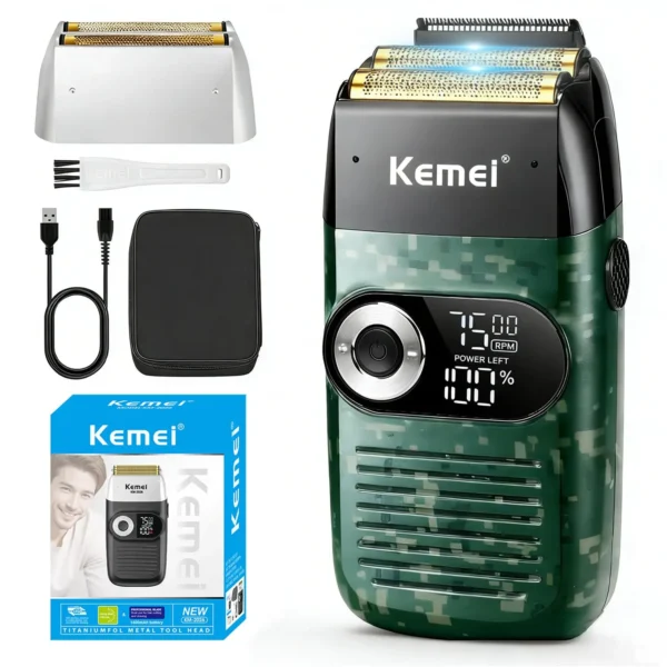 KEMEI 2-in-1 Electric Razor Beard Trimmer