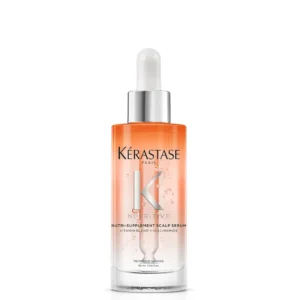 Kérastase Nutritive hair serum providing instant hydration for dry scalp and dry hair, loaded with essential vitamins and quickly absorbing into the hair.