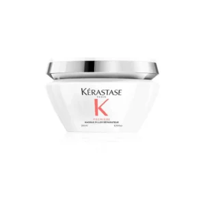 Kérastase Premiere hair mask repairs damaged hair, fills the hair fiber surface, reduces brittleness, and strengthens hair up to 97 percent.
