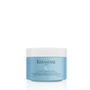 Kérastase Fusio Energisant scalp scrub exfoliates and purifies oily scalps, removing build-up for lifted roots and volumized hair.