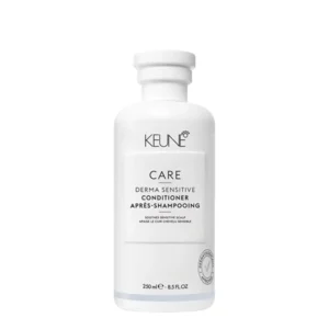 A bottle of Keune Care Derma Sensitive Conditioner for a soothing and hydrating treatment for dry scalp.