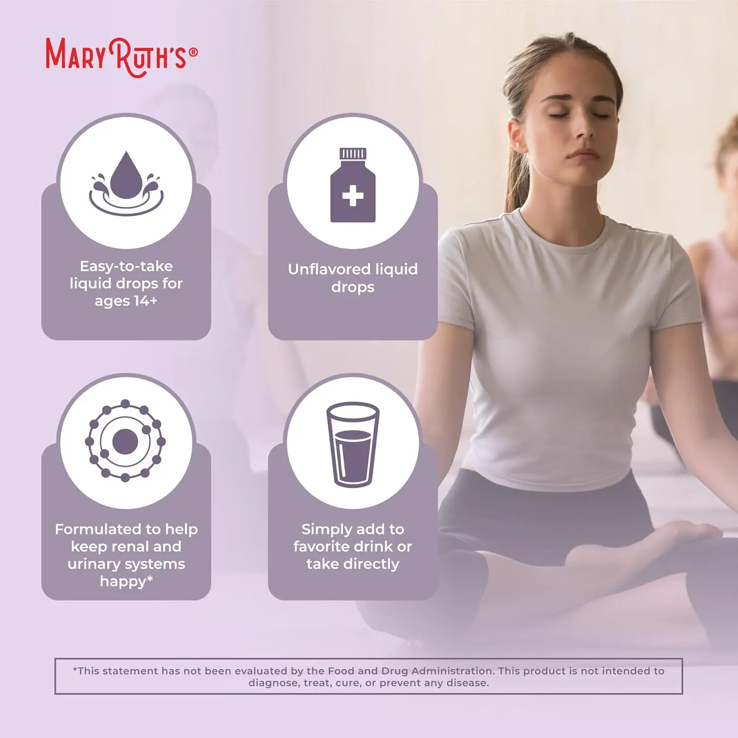 MaryRuth Organics kidney support drops promotes renal and urinary health with a vegan, non-GMO herbal blend.