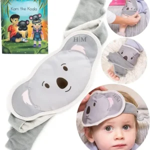 Cute koala ice pack designed for kids to soothe bumps, bruises, and provide pain relief with a comforting storybook included.