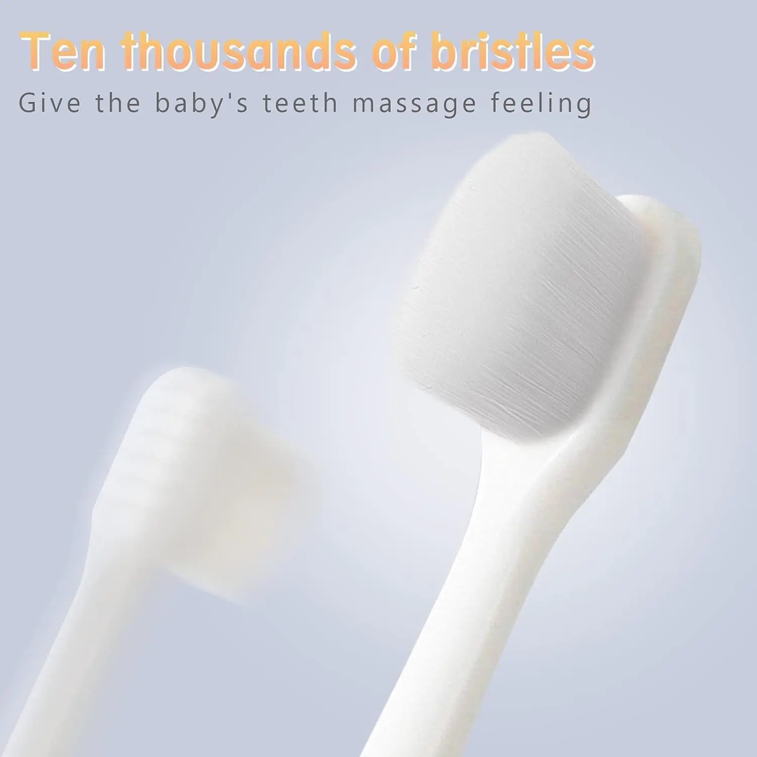 This is a four-pack of extra soft nano toothbrushes for toddlers and children with ten thousand ultra-soft bristles for gentle cleaning.