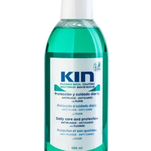 KIN Aloe Vera mouthwash provides complete oral care, kills bacteria, and helps eliminate bad breath with a pleasant taste for daily use.