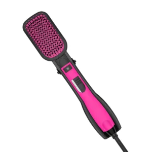 The Knot Dr. smoothing dryer brush detangles, dries, and styles hair with its hot air and unique Flexalite bristles.