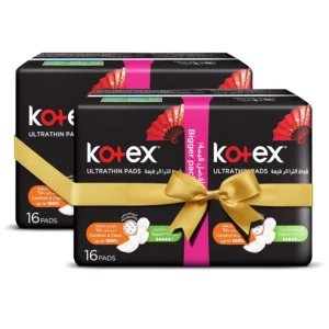 Kotex Ultra Thin Super Pads with wings provide discreet, comfortable, and absorbent protection for medium to heavy period flow, day and night.