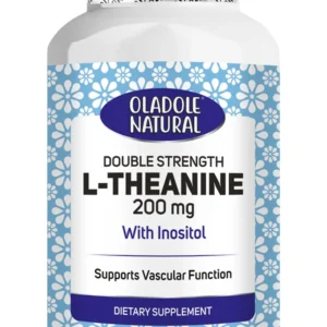 Oladole Natural L-Theanine and Inositol supplement promotes relaxation, mental clarity, improved mood, and calm focus in easy to swallow vegetarian tablets.