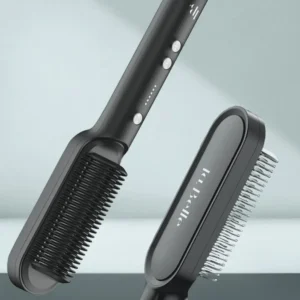 LaBelle LB-003 ceramic hair straightener brush for all hair types.