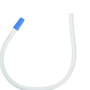 This image shows a five-pack of 18-inch Lifevv latex-free leg bag extension tubes with connectors.