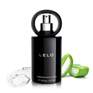 LELO personal moisturizer is a water based lubricant enriched with aloe vera for couples and solo play, providing a non-staining and gentle feel.