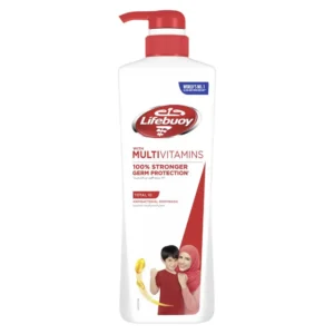 Lifebuoy Total 10 antibacterial body wash provides 100% stronger germ protection with a new multivitamin formula.