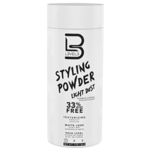 L3 Level 3 light hold styling powder provides texture and volume with a natural matte finish for men and women.