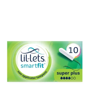 Lil-Lets Super Plus non-applicator tampons offer extra comfort and complete protection for heavy flow days, with a soft cover, rounded tip, and smaller size for a perfect fit.
