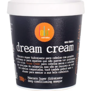 Lola From Rio Dream Cream hair mask intensely moisturizes and strengthens dry, brittle, and damaged hair, promoting softness and reducing breakage.