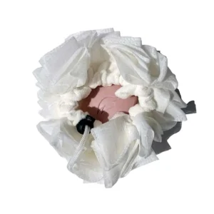 This 2-in-1 loofah sponge and washcloth is designed to create a rich lather for gentle exfoliation and a spa-like bathing experience, suitable for all skin types.