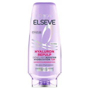 L'Oreal Paris Elseve Hyaluronic Repulp Detangling Booster hydrates dry, tired hair with hyaluronic acid, instantly detangling and sealing in moisture for up to 72 hours.