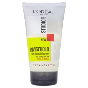 L'Oreal Paris Studio Line Invisi Gel provides a natural touch and extra strength hold for 24 hours; apply to damp or dry hair and style easily.