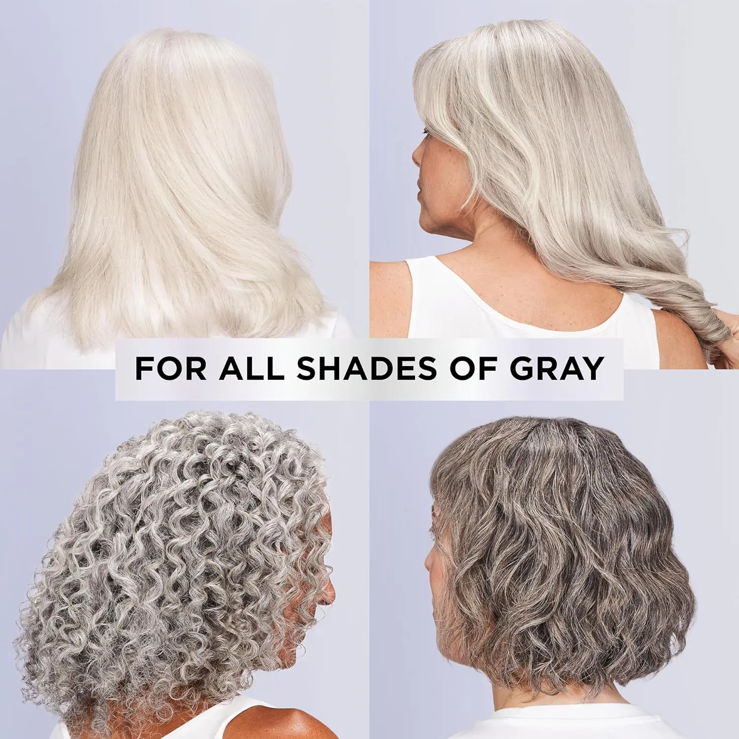 L'Oreal Paris EverPure Silver Care shampoo and conditioner set is a sulfate-free, vegan formula with peptides designed to nourish and brighten gray and silver hair.