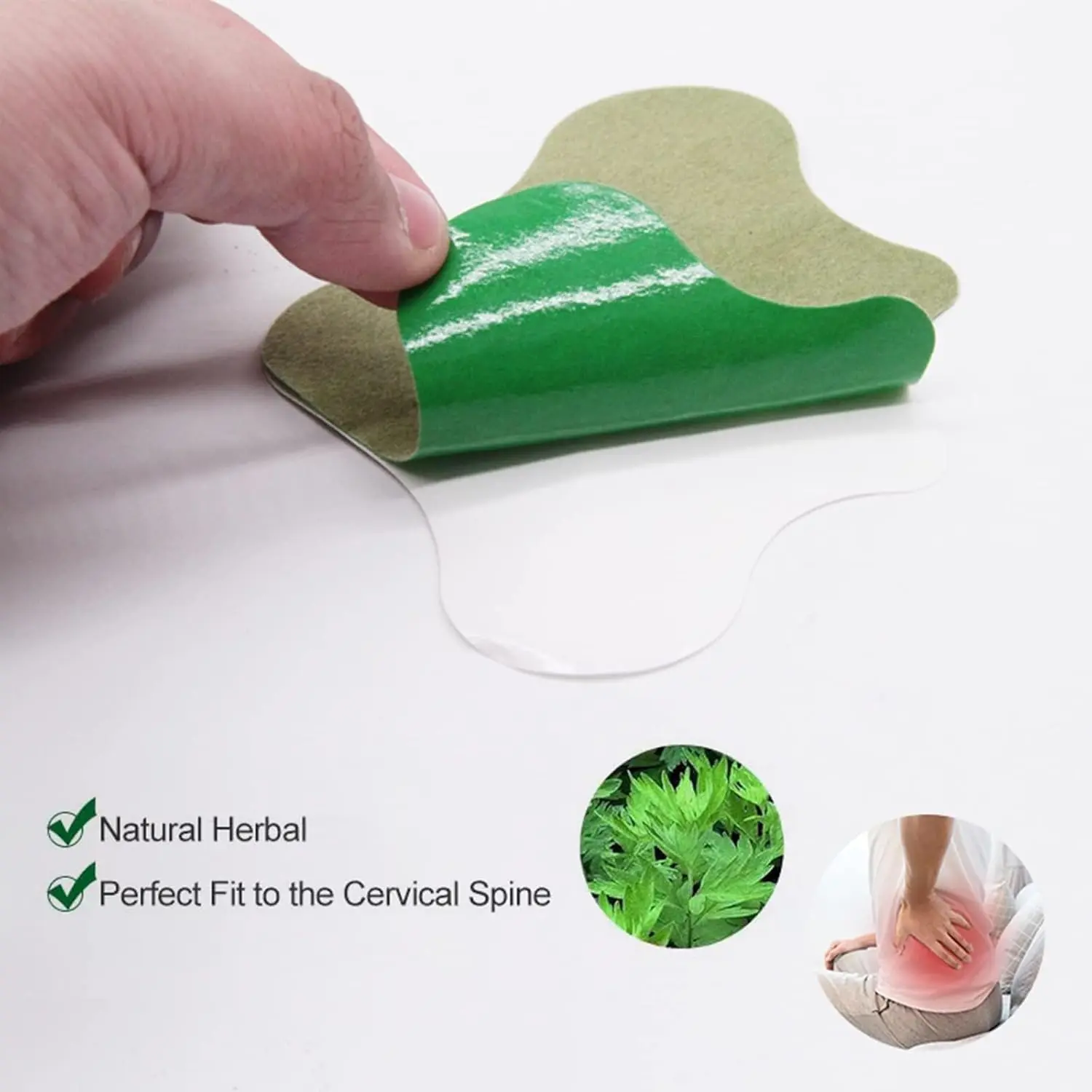 Twelve lumbar heat patches with herbal extracts offer long-lasting, deep penetrating warmth for back, knee, neck, and shoulder pain relief.