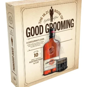 A bottle of 18.21 Man Made all purpose wash with macadamia glycerides provides a rich lather that binds moisture, providing sheen and strength for your hair and skin.