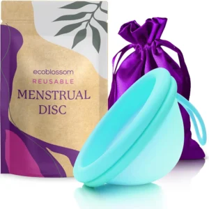 Ecoblossom reusable menstrual disc, made of soft, medical-grade silicone, offers 12-hour leak-proof protection and a comfortable, sustainable period experience.