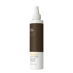 A bottle of milk_shake Direct Colour Cold Brown hair dye, 200ml, for conditioning and coloring hair.
