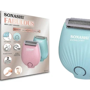 The portable mini epilator provides painless facial hair removal for women, featuring a gold-plated head and LED light for precise touch-ups anywhere.