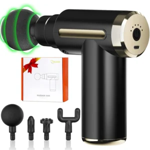 This mini massage gun provides deep tissue percussion for muscle relief, is USB-C rechargeable, and makes a thoughtful gift for mom or dad.
