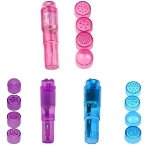 This is a small, portable mini vibrating massager designed to relieve eye fatigue, activate cells, delay skin aging, reduce fine lines, and increase blood circulation on the face, neck, head, back, and shoulders.