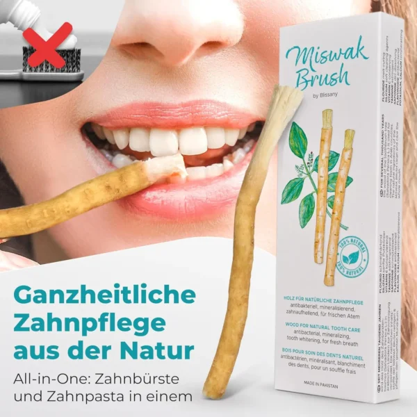 Muslim Toothbrush Miswak Toothbrush - Natural Arabian Toothbrush Siwak