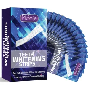 MySmile teeth whitening strips offer a gentle and effective way to brighten your smile at home, even with sensitive teeth, using a enamel-safe formula.