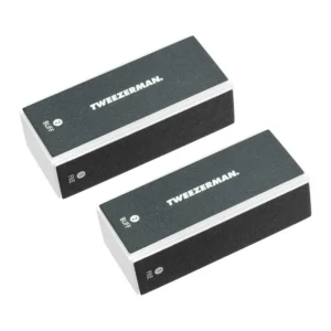 This set of two Tweezerman multi-sided nail buffer blocks features color-coded pads for filing, buffing, smoothing, and shining nails to a salon-quality finish gently and effectively.