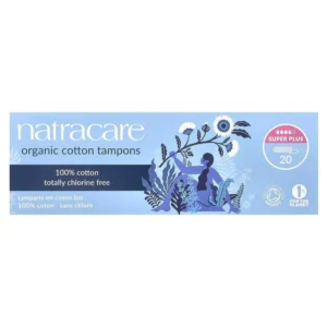 Natracare Super Plus tampons made with organic cotton.