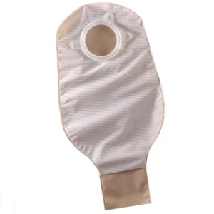 Convatec Natura DR pouch ostomy bag, 10 inches in size, providing a secure and comfortable fit for ostomy care.