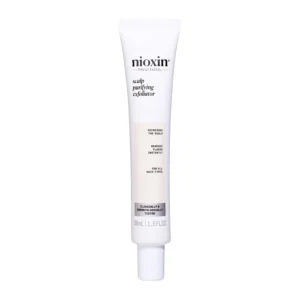 Nioxin Scalp Recovery Purifying Exfoliator removes flakes and impurities to refresh the scalp before shampooing, suitable for both men and women.