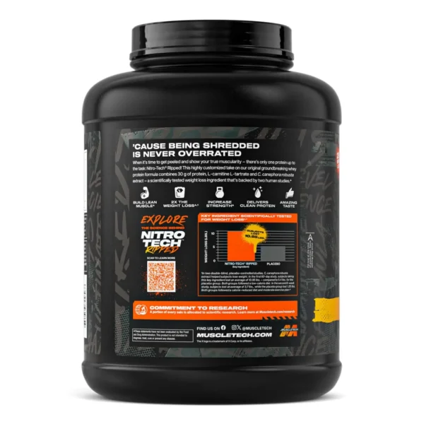 Nitro-Tech Ripped Whey Protein | Lean Muscle & Weight Management