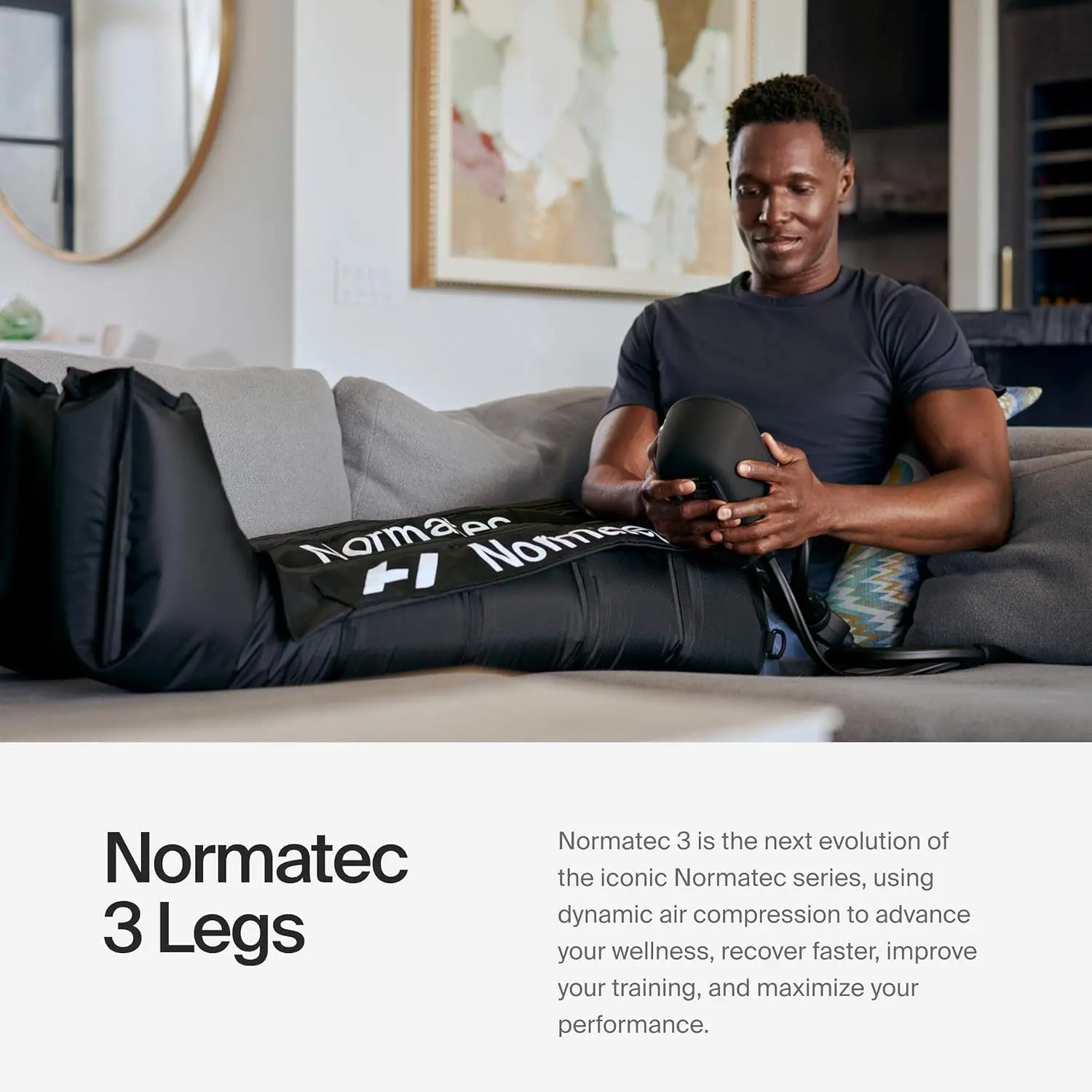 Hyperice Normatec 3 Legs recovery system provides dynamic air compression massage with patented pulse technology for athletes and consumers looking to improve mobility and wellness.