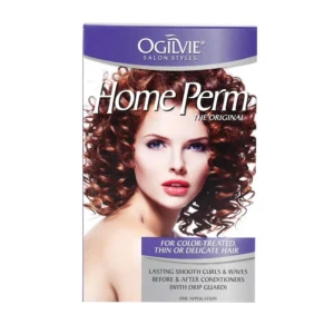Ogilvie Salon Styles professional perm kit designed for color treated, thin, or delicate hair to create long-lasting smooth curls and waves.