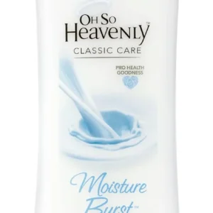 Oh So Heavenly Moisture Burst Body Wash enriched with Sodium chloride for super soft, moisturized skin.