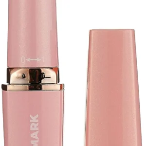 A rechargeable Olsenmark eyebrow trimmer designed for women's facial hair removal.