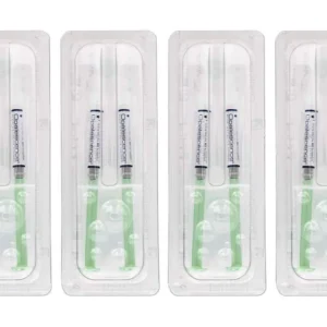 Eight syringes of Opalescence PF Mint sustained-release teeth whitening gel for custom trays.