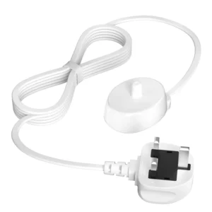 This is a replacement charger compatible with Oral-B Vitality Pro, iO series, and other Oral-B electric toothbrushes, providing inductive, waterproof charging for home or travel.