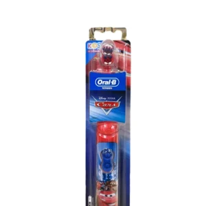 Assorted styles of Oral-B Stages Power Kids Battery Toothbrushes featuring Disney Cars and Disney Princesses characters.