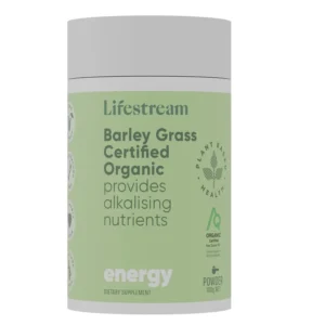 Lifestream organic barley grass powder provides natural energy, supports a healthy immune system and helps maintain overall wellbeing.