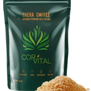 A bag of Cor-Vital organic enema coffee, a Gerson therapy roast, designed for liver cleanse, detox, and colon cleanse, offering a mold-free and effective way to improve energy and overall well-being.