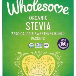 This is a 75g package of organic stevia sweetener, a low glycemic and non-GMO alternative to sugar perfect for sweetening drinks and desserts.