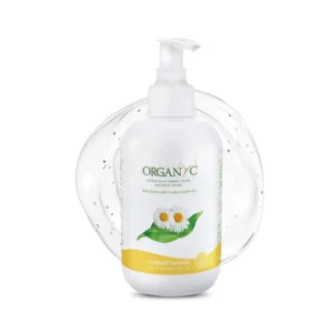 Organyc intimate wash for sensitive skin is made with organic calendula and chamomile extracts to gently soothe and alleviate irritation.