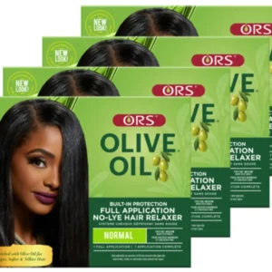 ORS Olive Oil Built-In Protection No-Lye Hair Relaxer gently relaxes and protects normal hair with olive oil, shea butter, and Pequi Oil for manageability, strength, and shine.
