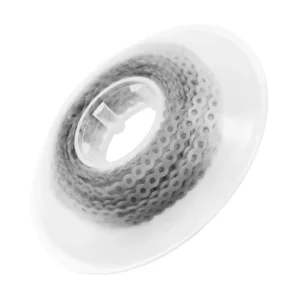 Grey orthodontic elastic power chain for braces provides continuous elasticity to close spaces and improve teeth alignment.